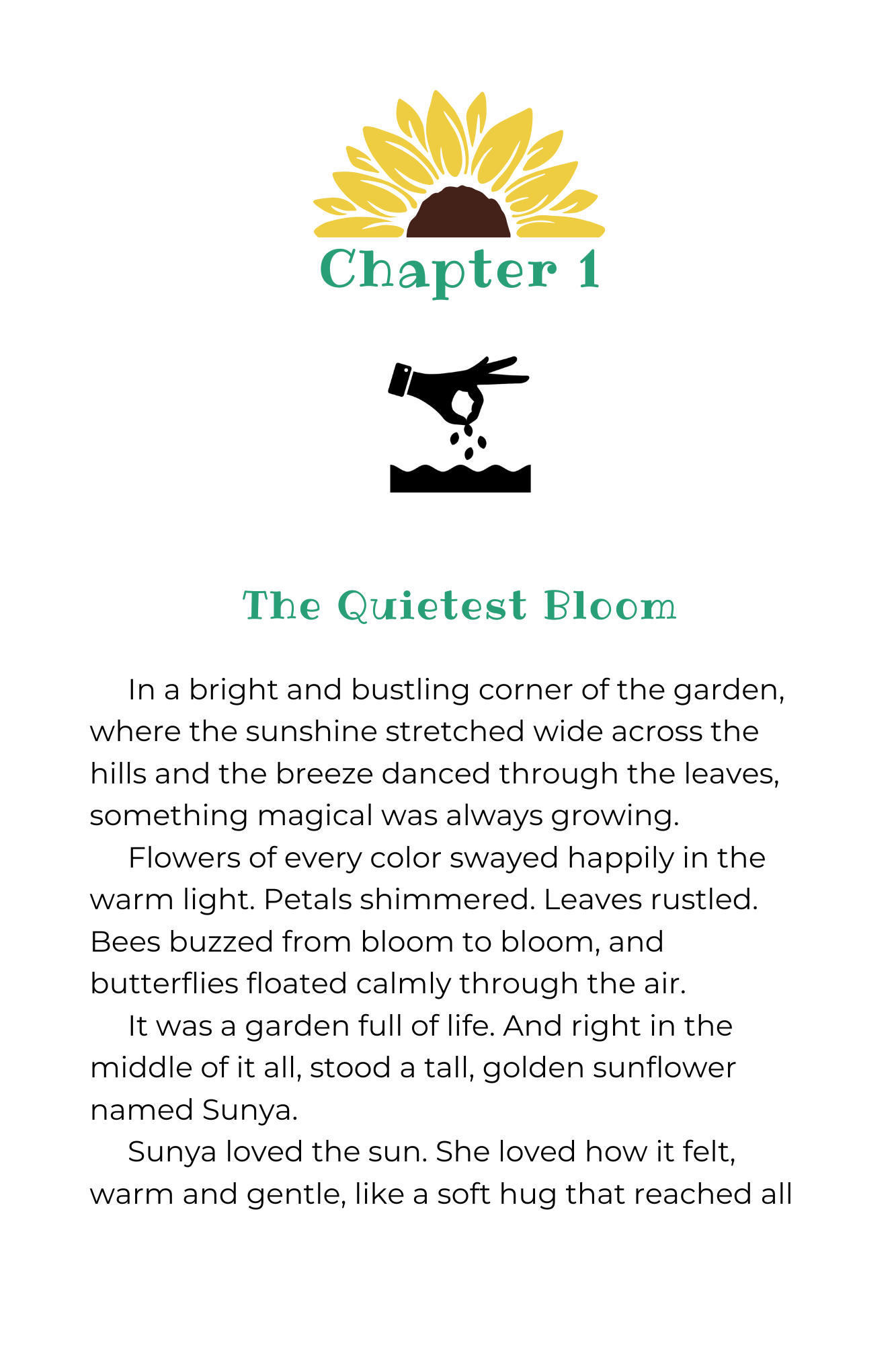 Signed Author Copy – Sunya Sunflower and the Shy Spot